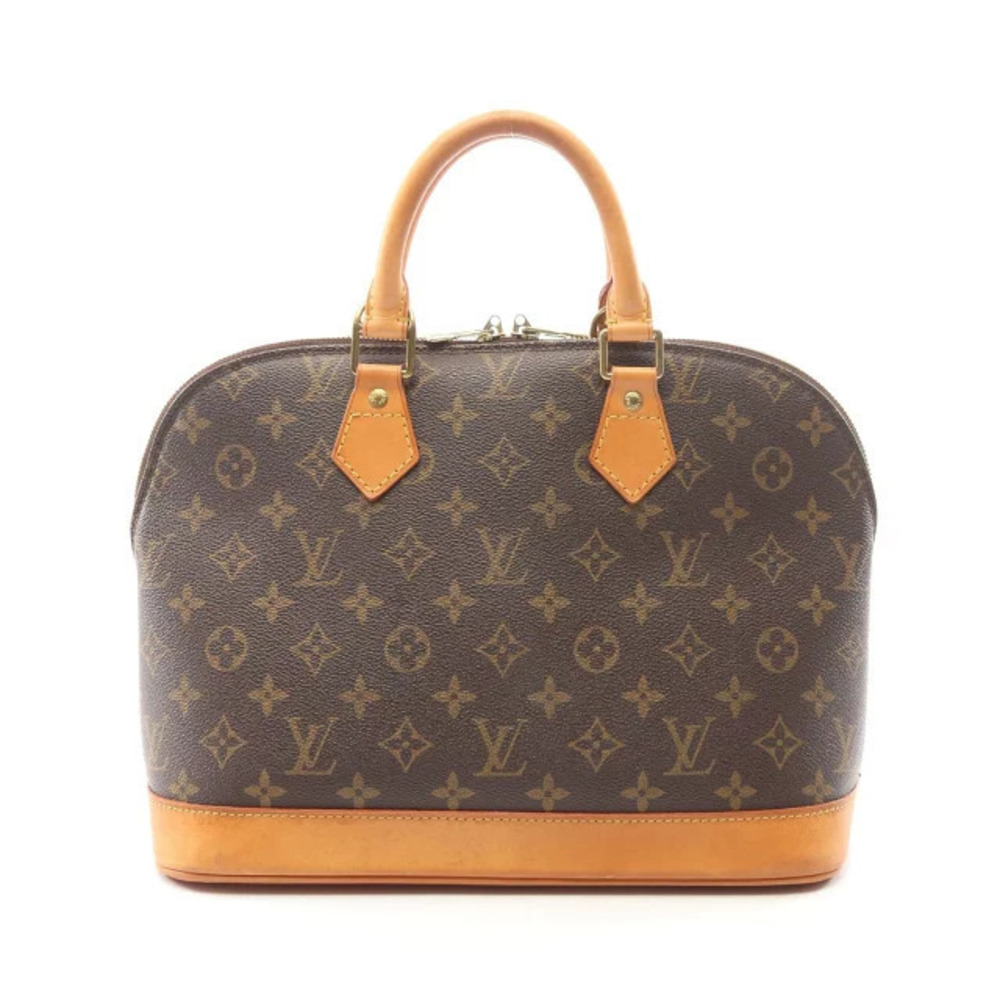 Louis Vuitton Alma handbag canvas leather Monogram brown